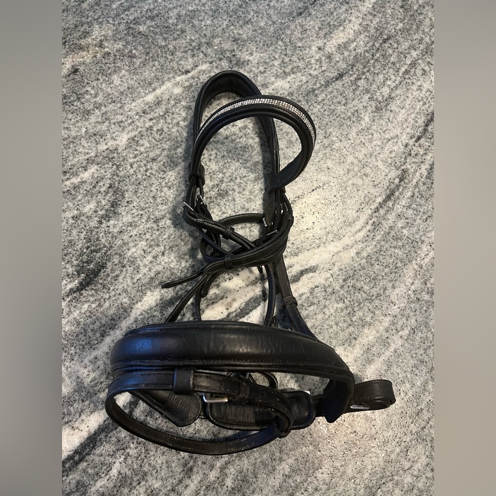 Dover dressage bridle black size full